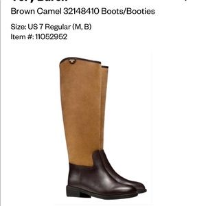 Tory Burch Riding (Suede and Leather)Boots